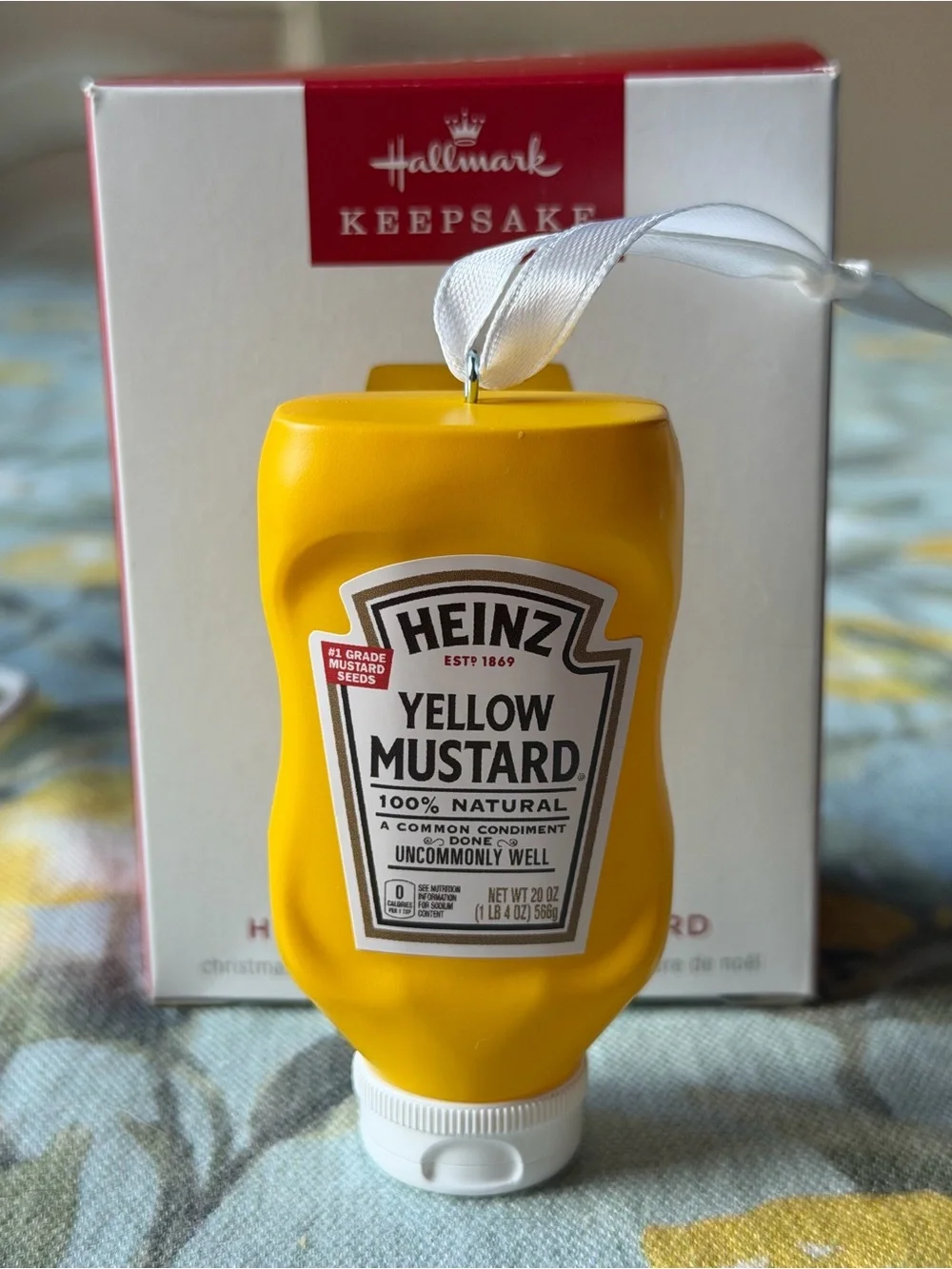 🌭 HALLMARK KEEPSAKE HEINTZ YELLOW MUSTARD ORNAMENT 🌭  NWT 🌭